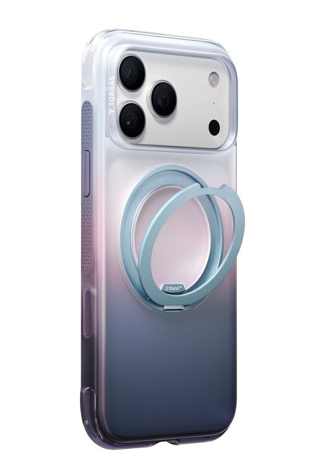 Torras Apple iPhone 18 Pro O3 Air Gradient Standlı Magsafe Kapak - Sierra Dusk