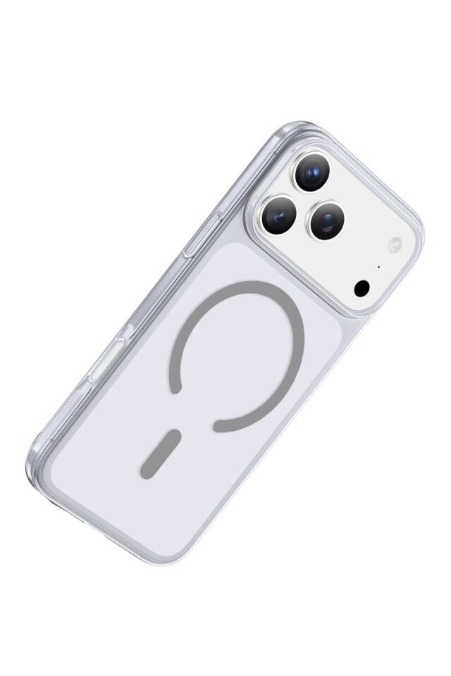 Keephone Apple iPhone 17 Pro Max X-Crystal Slim Magsafe Kılıf - Natural Grey
