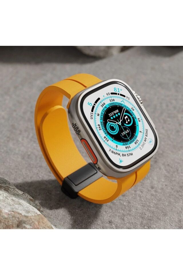 Newface Apple Watch 38mm KR412 Elegance Stylısh Kordon - Koyu Yeşil