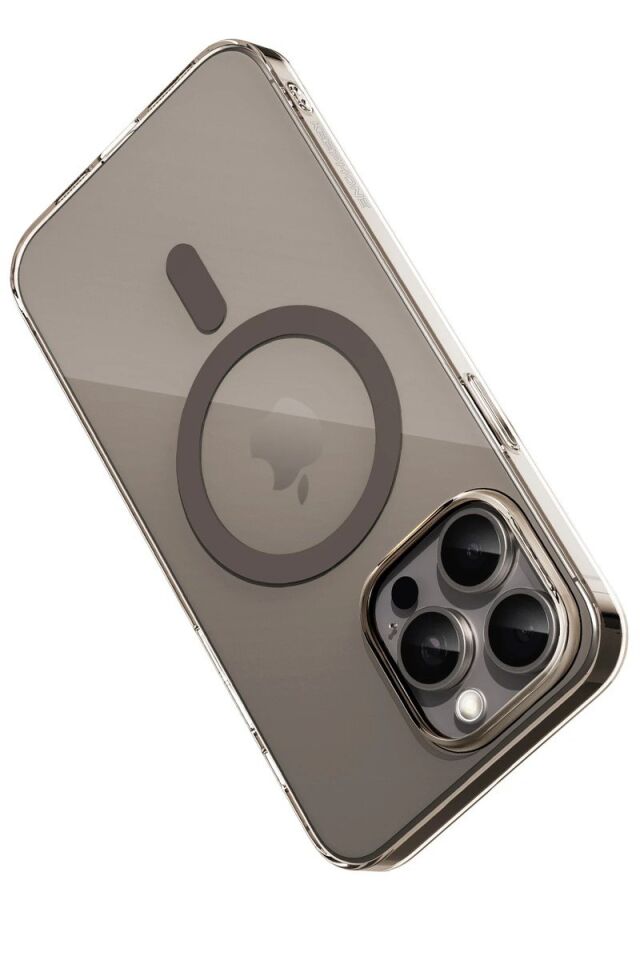 Keephone Apple iPhone 15 Pro Max X-Crystal Slim Magsafe Kılıf - Şeffaf