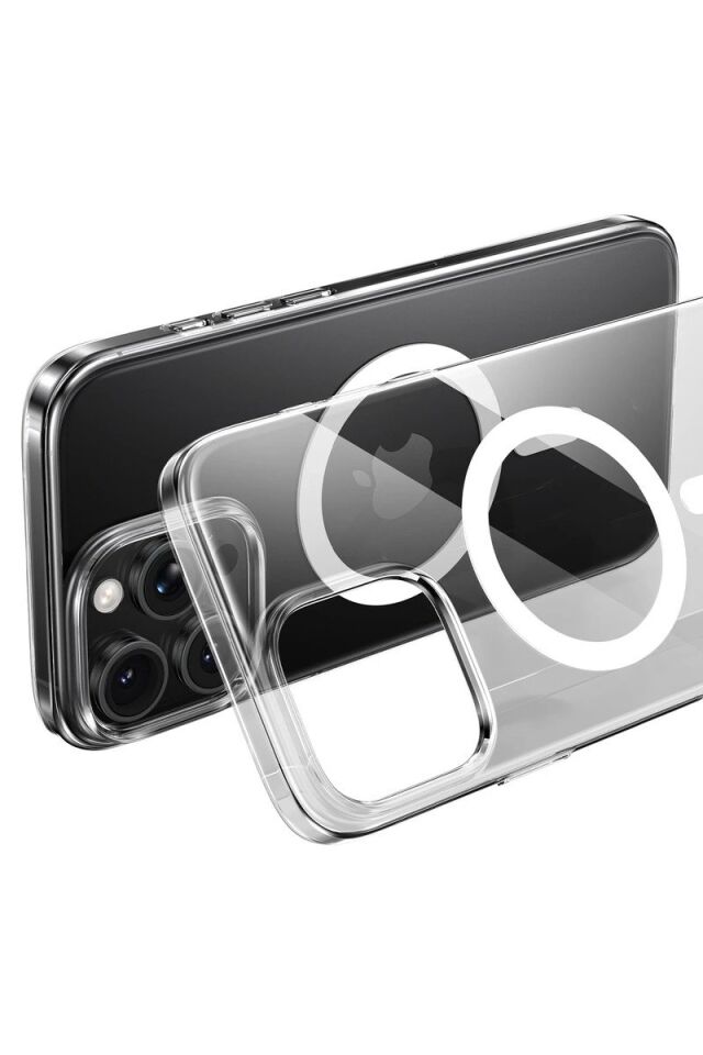 Keephone Apple iPhone 16 Pro X-Crystal Slim Magsafe Kılıf - Şeffaf
