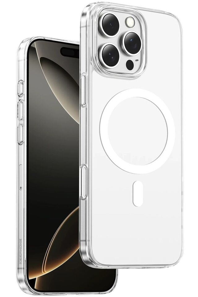 Keephone Apple iPhone 16 Pro Max X-Crystal Slim Magsafe Kılıf - Şeffaf