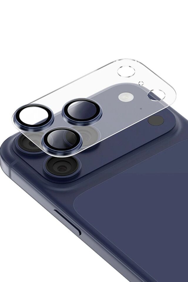 Keephone Apple iPhone 17 Pro Max Reggio Kamera Lens - Lacivert