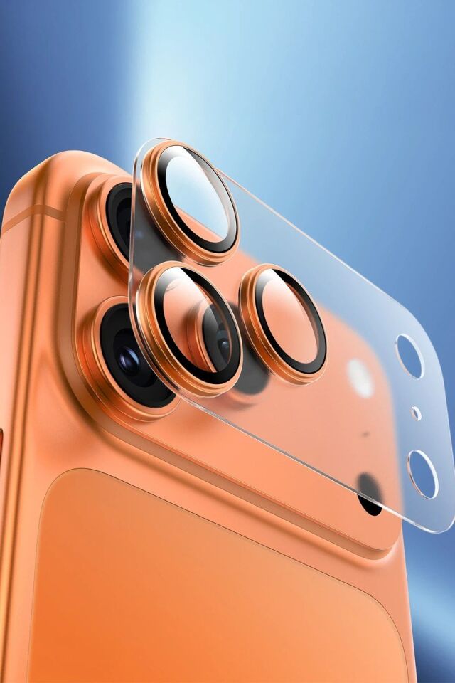 Keephone Apple iPhone 17 Pro Max Reggio Kamera Lens - Turuncu
