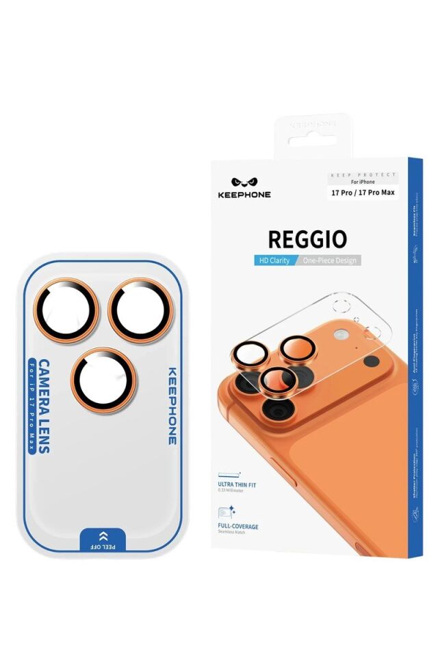Keephone Apple iPhone 17 Pro Reggio Kamera Lens - Gümüş