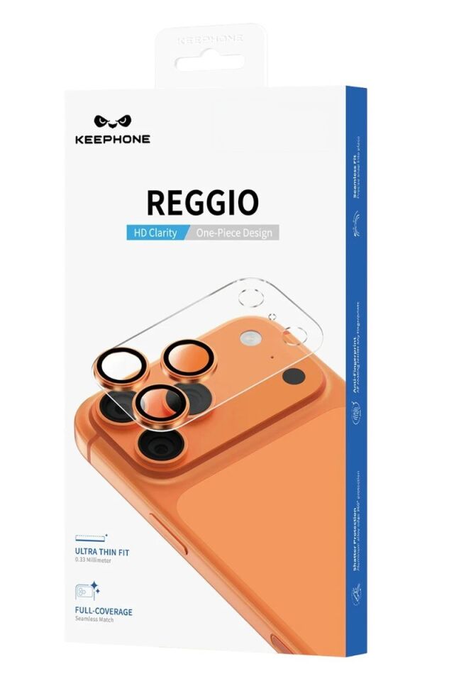 Keephone Apple iPhone 18 Pro Reggio Kamera Lens - Açık Mavi