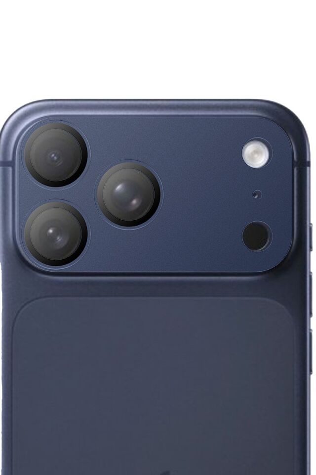 Keephone Apple iPhone 17 Pro Wellens Kamera Lens Koruyucu - Lacivert