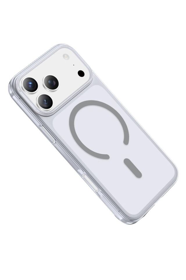 Keephone Apple iPhone 17 Pro X-Crystal Slim Magsafe Kılıf - Natural Grey