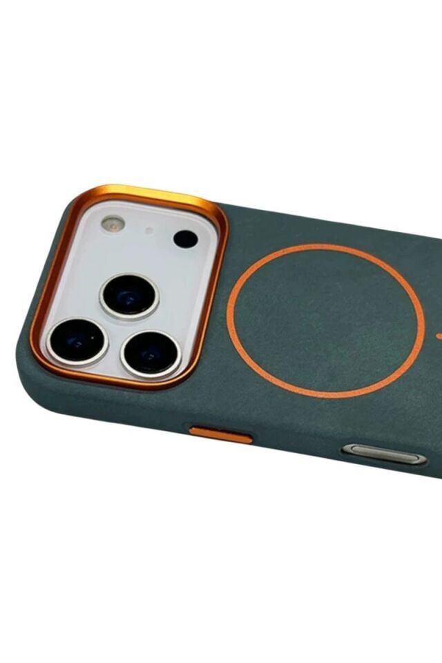 Joko Apple iPhone 17 Pro Luno Deri Magsafe Kapak - Yeşil