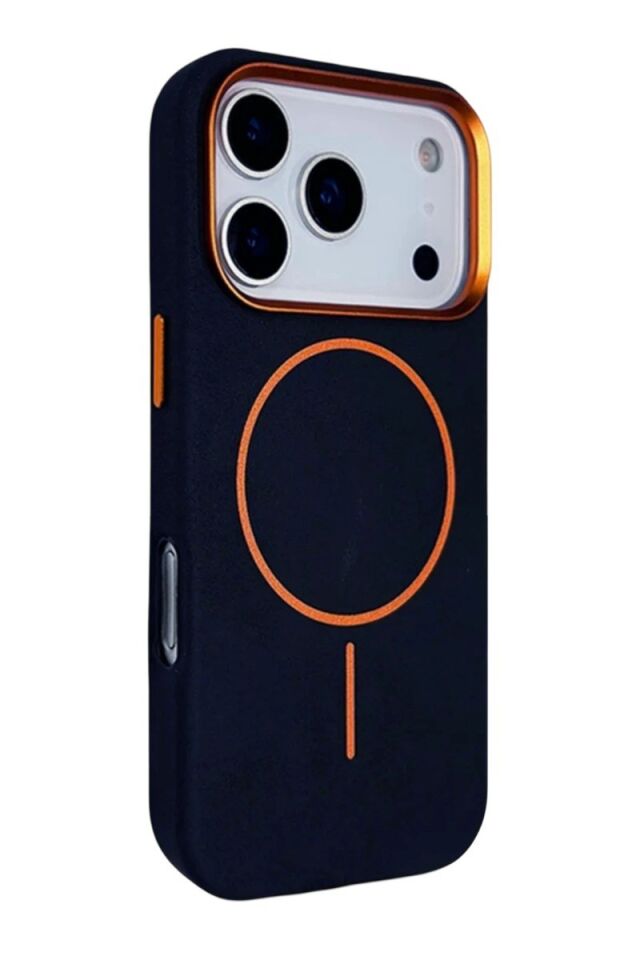 Joko Apple iPhone 17 Pro Luno Deri Magsafe Kapak - Mavi