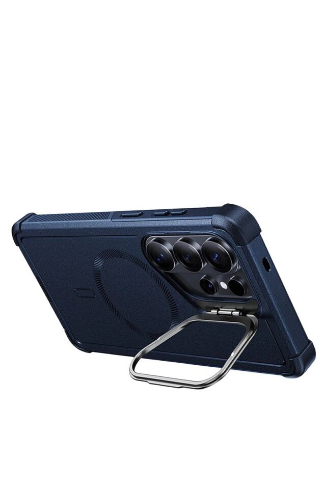 ESR Samsung Galaxy S26 Ultra Cyber Tough Magsafe Stantlı Kapak - Lacivert