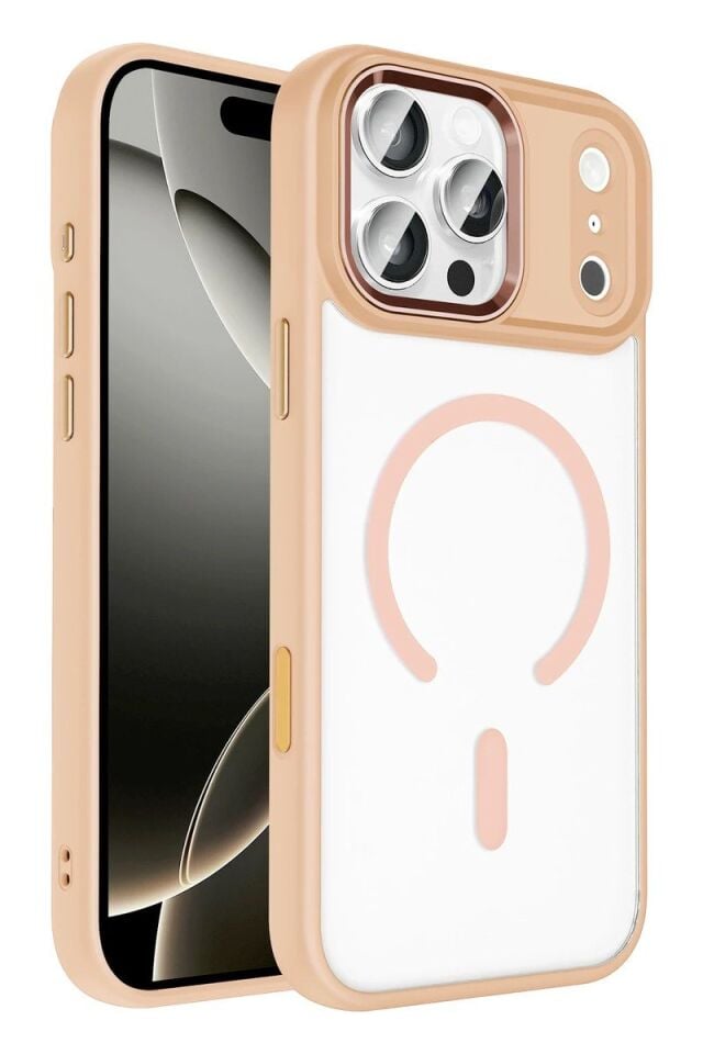 Joko Apple iPhone 17 Pro Max Terea Magsafe Kapak - Pembe