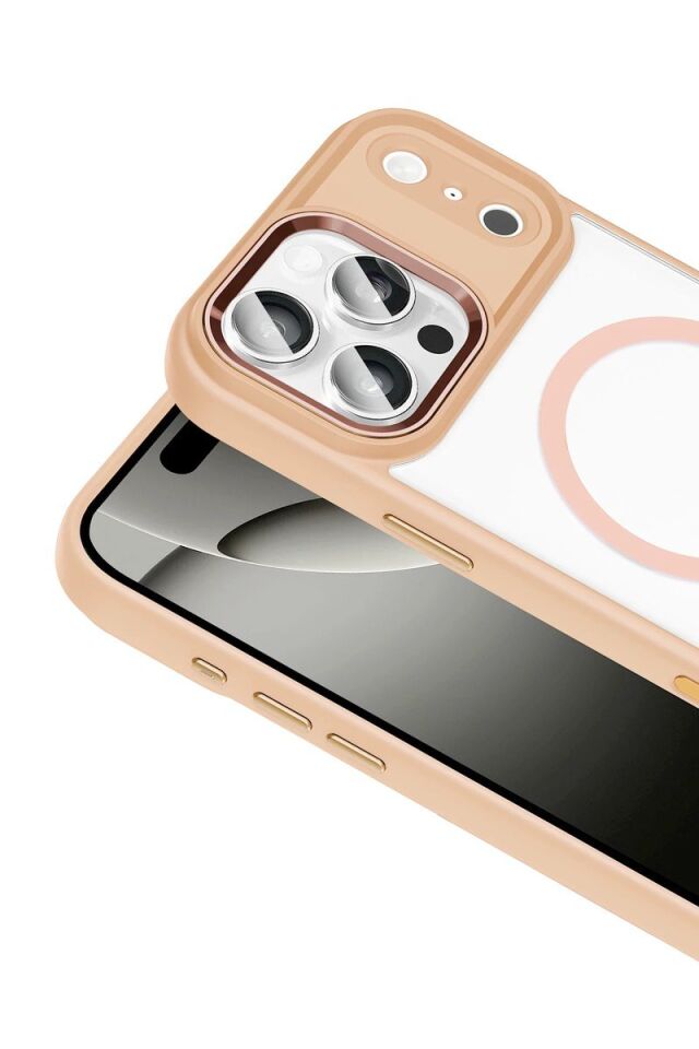 Joko Apple iPhone 17 Pro Max Terea Magsafe Kapak - Pembe