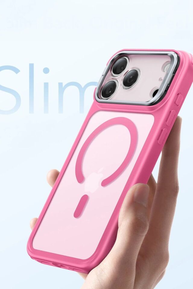 ESR Apple iPhone 17 Pro Classic Hybrid Magsafe Standlı Kapak - Pembe