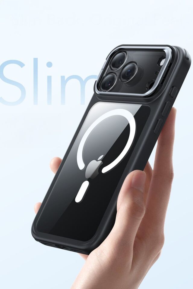 ESR Apple iPhone 17 Pro Classic Hybrid Magsafe Standlı Kapak - Clear Black