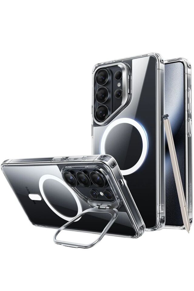 ESR Samsung Galaxy S26 Ultra Classic Hybrid Magsafe Standlı Kapak - Şeffaf