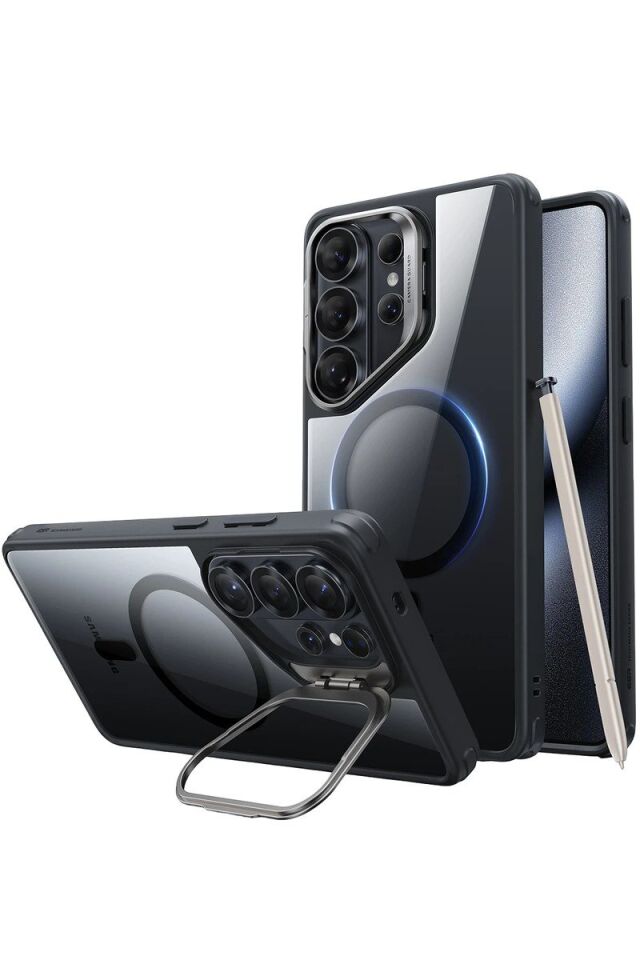 ESR Samsung Galaxy S26 Ultra Classic Hybrid Magsafe Standlı Kapak - Siyah