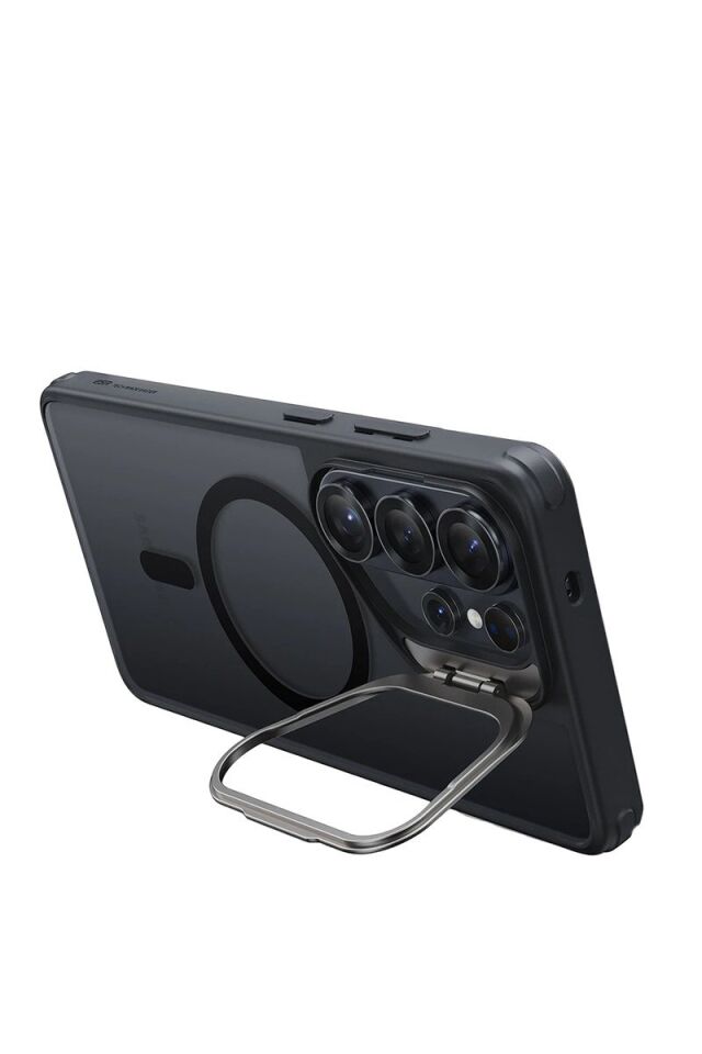 ESR Samsung Galaxy S26 Ultra Classic Hybrid Magsafe Standlı Kapak - Buzlu Siyah