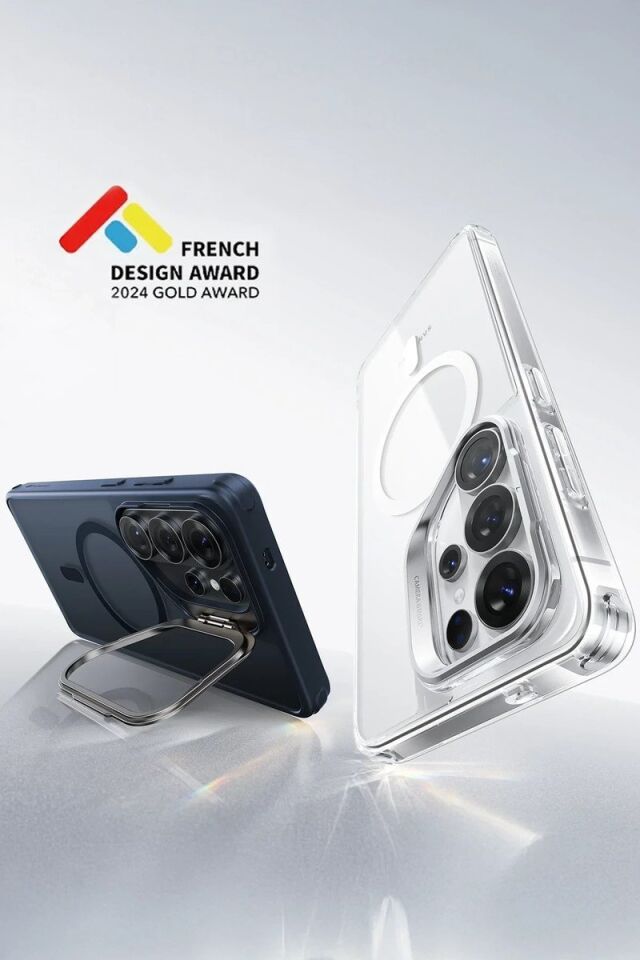 ESR Samsung Galaxy S26 Ultra Classic Hybrid Magsafe Standlı Kapak - Buzlu Siyah