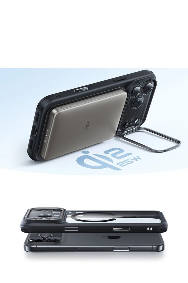 ESR Apple iPhone 17 Pro Max Classic Hybrid Magsafe Standlı Kapak - Siyah