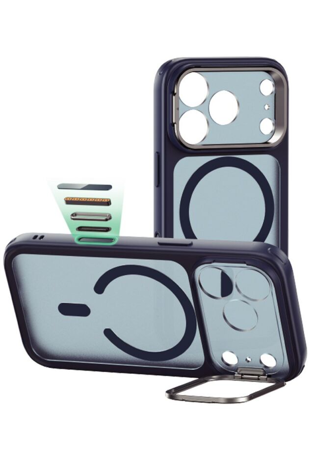ESR Apple iPhone 17 Pro Classic Hybrid Magsafe Standlı Kapak - Frosted Blue