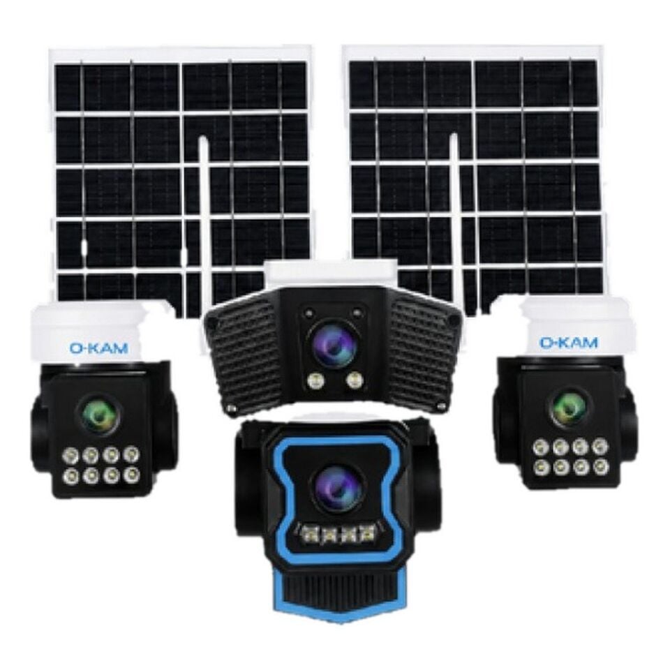 O-Kam OK-340 Premium 4G 4 Lensli AOV Solar Çift Panelli Kamera